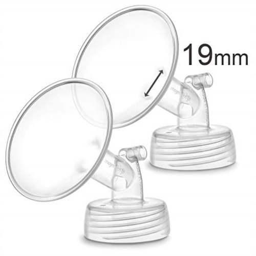 Maymom 19 mm Wide Neck Flange Compatible with Spectra S1 S2 SG Pumps Motif Luna; Not Original Spectra Replacement Pump Parts, 2 Count