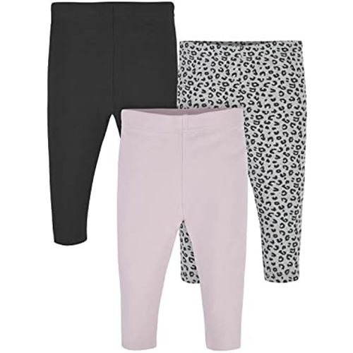 Gerber Baby & Toddler Girls 3-Pack Premium Leggings