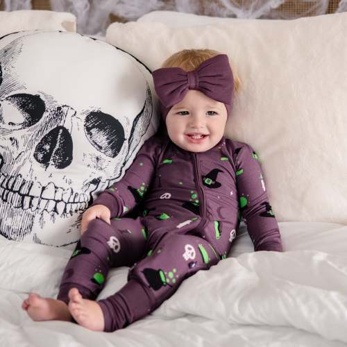 Larkspur Baby | Romper Pajamas | Convertible Footed Romper in Hocus Pocus