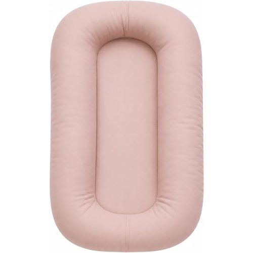 Lounger Pillow, Soft Microfiber Support Cushion with Removable Washable Cover, Portable Floor Lounger Pad for Home and Travel, 29.1 x 17.7 in (Pink)