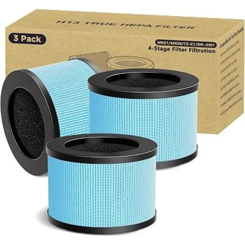 3 Pack MK01 MK06 Air Filter Replacement for Aroeve MK01 Air Puri-fier