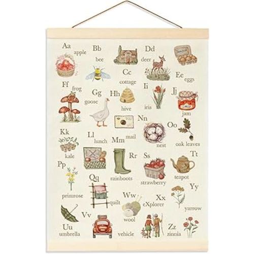 BirtDerr Woodland Nursery Decorations, Forest Nursery Decor, Boy Room Wall Decor, Jungle Decoration For Kids, strawberry, cottage, montessori, abc, school, homeschool