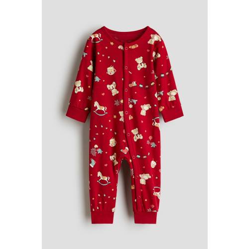 PATTERNED PAJAMA JUMPSUIT