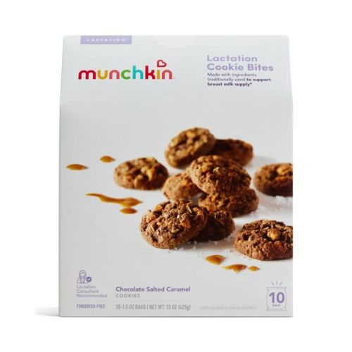 Munchkin Lactation Cookie Bites - Chocolate Salted Caramel - 15oz/10ct: Whole Grain