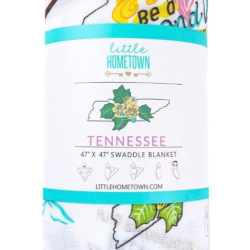 Tennessee Baby Muslin Swaddle Blanket: Shop Floral Prints – Little Hometown