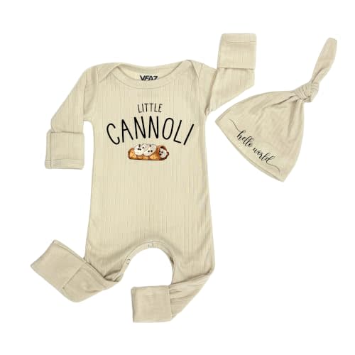 Little Cannoli Baby Boys Girls Bodysuit Newborn One-Piece Italian Food Dessert Romper Infant 0-3 Months Clothes