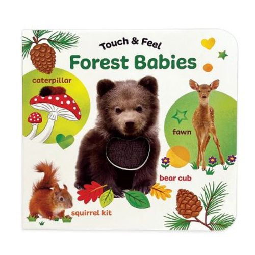 Touch & Feel Forest Babies - by Cherri Cardinale (Board Book)