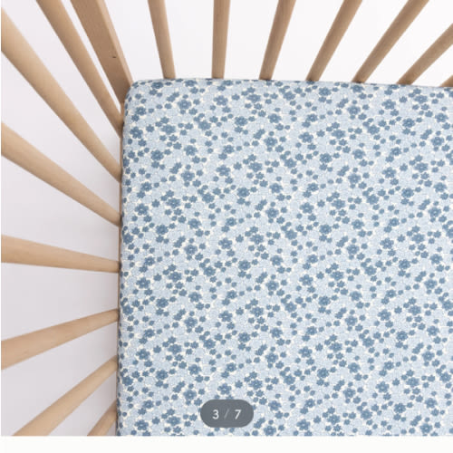 Bluebell Blossoms Crib Sheet – Brave Little Ones