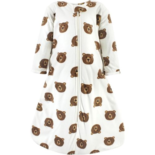 Hudson Baby Unisex Baby Long Sleeve Plush Faux Fur Sleeping Bag, Wearable Blanket