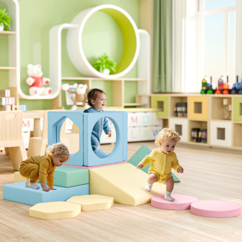 Betterhood 14 Pieces Foam Climbing Blocks For Toddlers Indoor | Wayfair