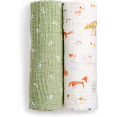 aden + anais essentials cotton muslin swaddle blanket 2 pack