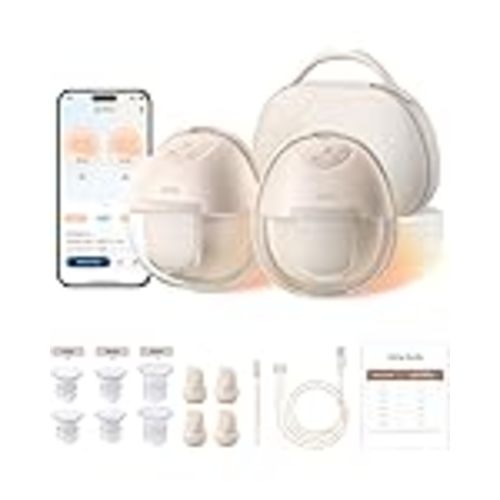 Amazon.com : eufy Security Heated Breast Pump Hands-Free E20, Wearable with Innovative HeatFlow, 3 Heat Levels, Optimized Rhythm via App, 300 mmHg Strong Suction, Leakproof, Ultra-Slim and Quiet for in-Bra Use : Baby