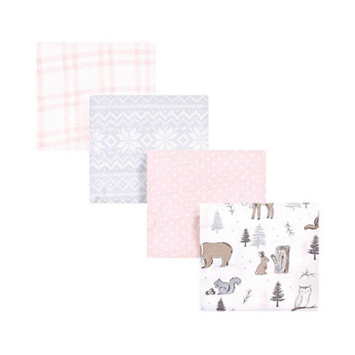 Girls Cotton Flannel Receiving Blankets