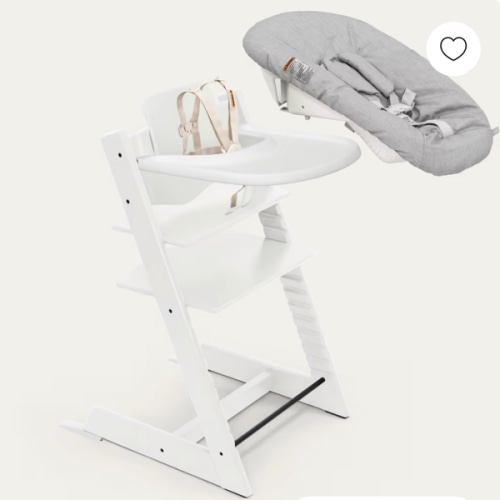 Tripp Trapp® High Chair with Newborn Set, Tray and Cushion