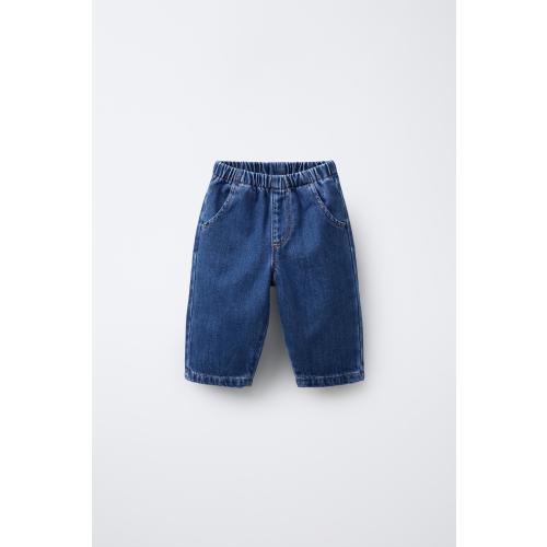 SOFT TOUCH INTERIOR JEANS - Mid-blue | ZARA United States