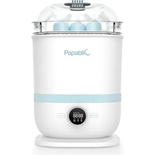 Papablic Bottle Sterilizer and Dryer Pro Max, 13 Bottles Extra-Large Capacity for Big Family, Electric Steam Bottle Sanitizer for Baby Bottles, Parts & Other Newborn Essentials