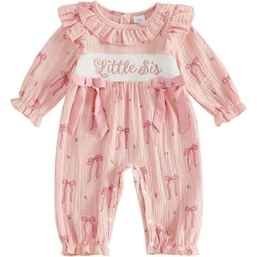 Socutebabe Baby Girl Outfit Boho One Piece Jumpsuit