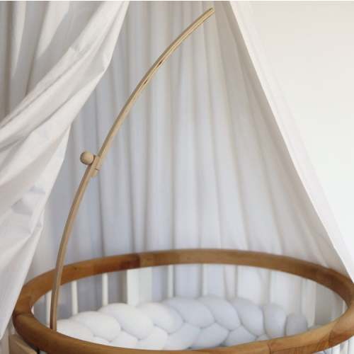 Baby mobile wood arm attachment Eco crib arm Mobile arm Crib mobile arm mobile hanger Nursery mobile base Crib mobile attachment minimalism