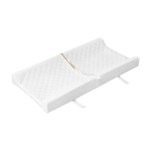 AFG Baby Furniture Vinyl Water-Resistant Contoured Diaper Changing Pad, White