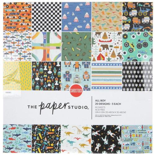 All Boy Paper Pack - 12" x 12"