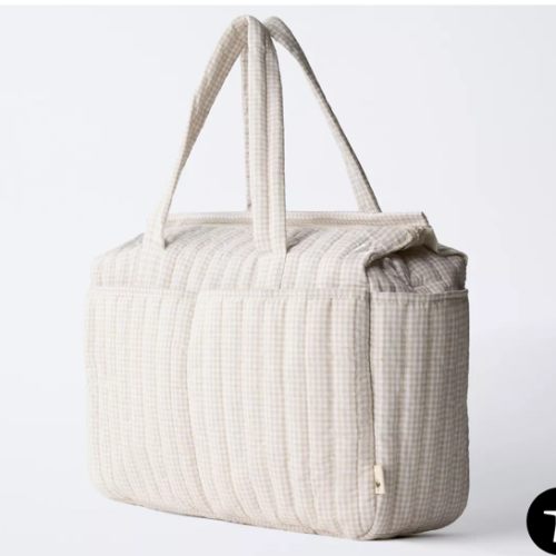 GINGHAM MATERNITY BAG