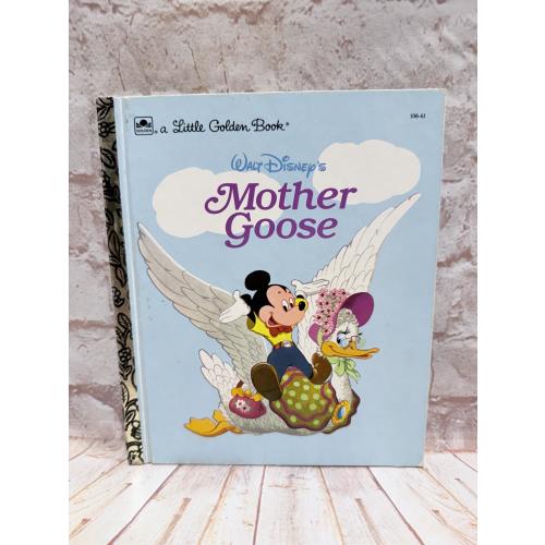 Vintage Walt Disney’s Mother Goose Little Golden Book c1952 (106-61) Classic Nursery Rhymes Mickey Mouse Collectible, Retro Children's Decor