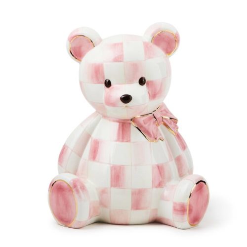Rosy Bear Bank – MacKenzie-Childs | Hand-painted ceramics, dinnerware, furniture, home decor, and gifts