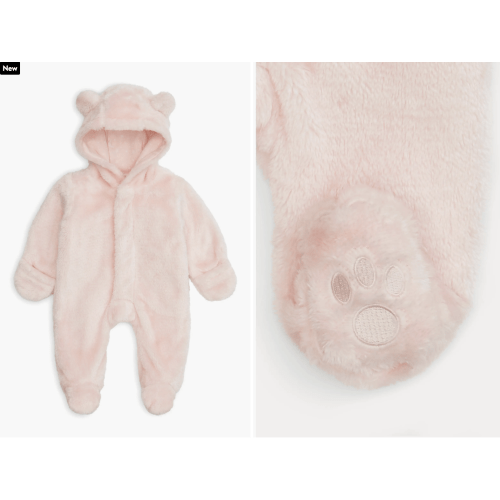 Magnetic Me, Minky Faux Fur Bear Hooded Footie Suit