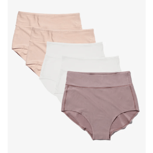 Bodily All-In Panty Multi Pack - Size: L , Color: Chalk/Clay/Dusk