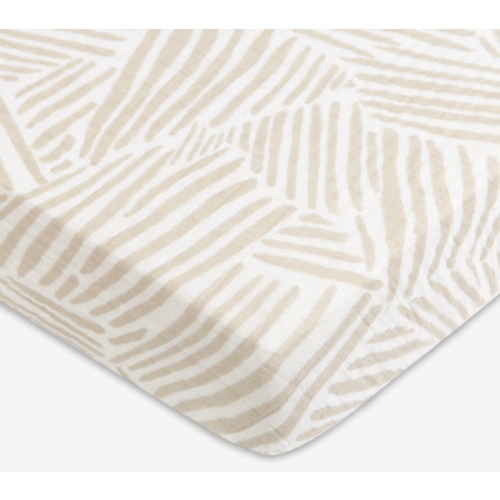 Babyletto Mini Crib Sheet in GOTS Certified Organic Muslin Cotton