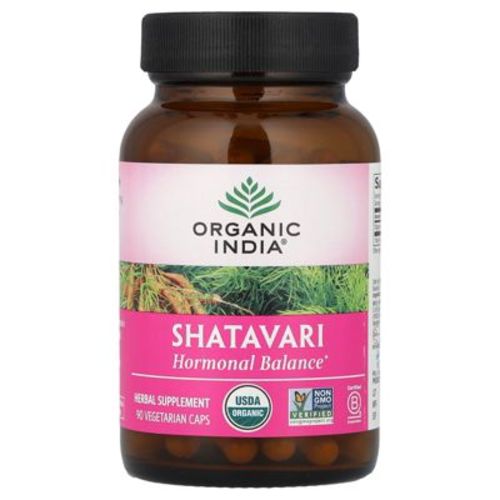 Organic India Shatavari, 90 Vegetarian Caps (400 mg per Capsule)