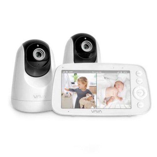 VAVA Split Screen Baby Monitor: Watch Two Rooms at Once