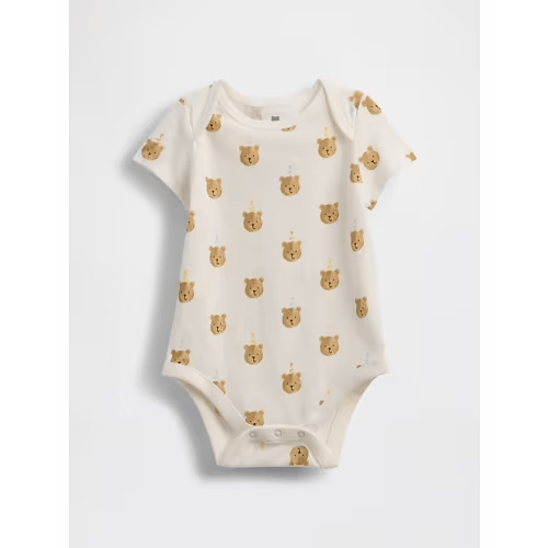 Baby First Favorites Organic Cotton Brannan Bear Bodysuit