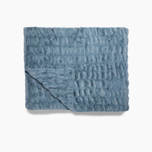 Slate Blue Throw Blanket | Lola Blankets