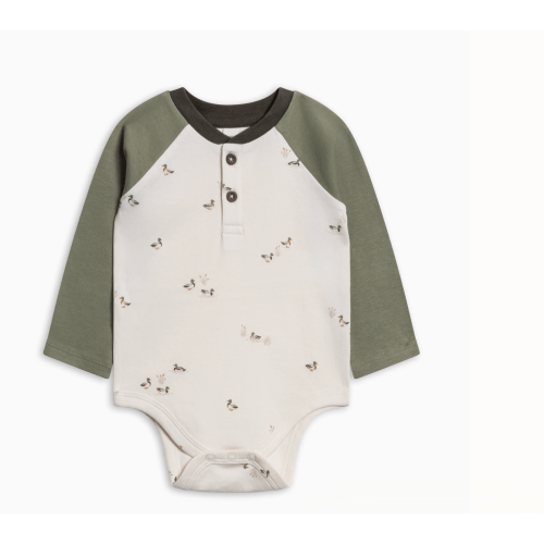 Lucas Raglan Henley Bodysuit