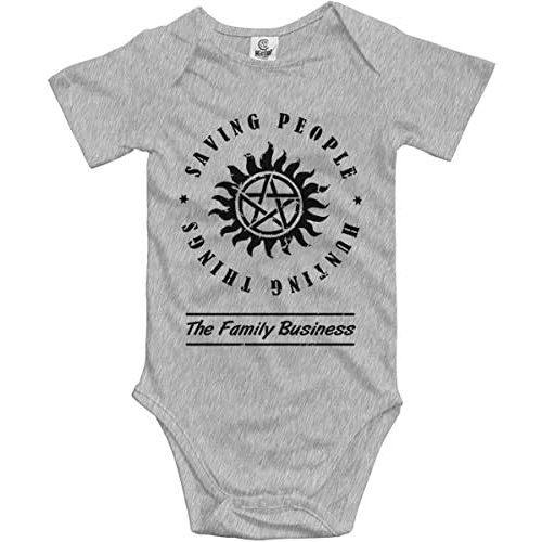 LittleHorn Saving People Hunting Things Supernatural Baby Tiny Romper Short Sleeve Jumpsuit