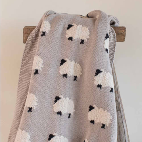 Baby Blanket with Sheep – Market by Modern Nest