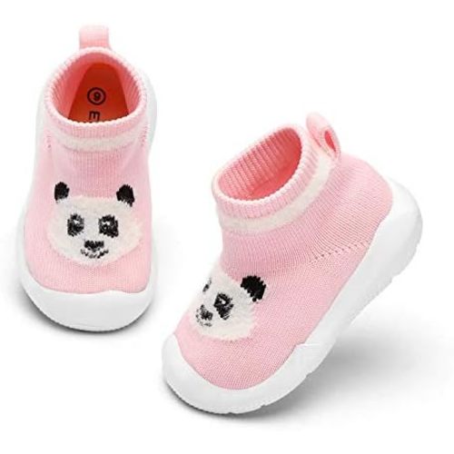 Engtoy Baby Shoes & Socks - Non-Slip Breathable Slippers with Soft Rubber Sole - Baby Boys & Girls Slip On Sneakers