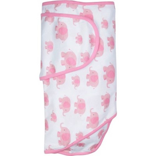 Miracle Blanket Swaddle Wrap, Color: Elephants Pink
