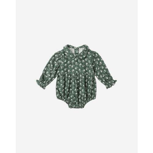 Cora Romper || Green Ditsy – Rylee + Cru