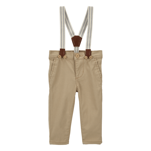 Baby Twill Suspender Pants - OshKosh | Carter's