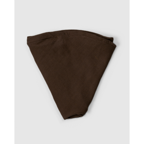Linen Nursing Pillow Cover - Chocolate