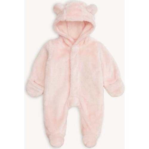 Pink Blossom Minky Bear Footie - Magnetic Me | Maisonette