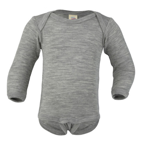 Engel Organic Merino Wool/ Silk Long Sleeved Bodysuit