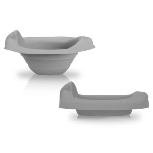 Potette Gray Collapsible Potty Liner: Modern & Practical Toilet Training Solution for Kids - Durable and Space-Saving