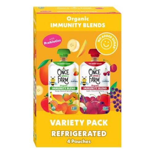 Once Upon A Farm Immunity Blend Variety Pack - 12.8oz/4ct