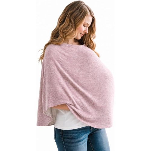 Copper Pearl Nursing Cover for Breastfeeding – Multi-Use Baby Car Seat Cover, Stroller Cover & Breast Feeding Cover Up for Women, Stretchy Breathable High Quality Cover for Boy or Girl, Maeve
