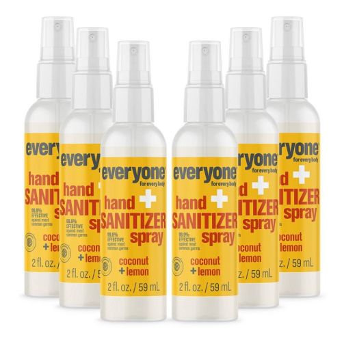 Everyone Hand Sanitizer Sprays - Coconut Lemon - 2oz/6pk