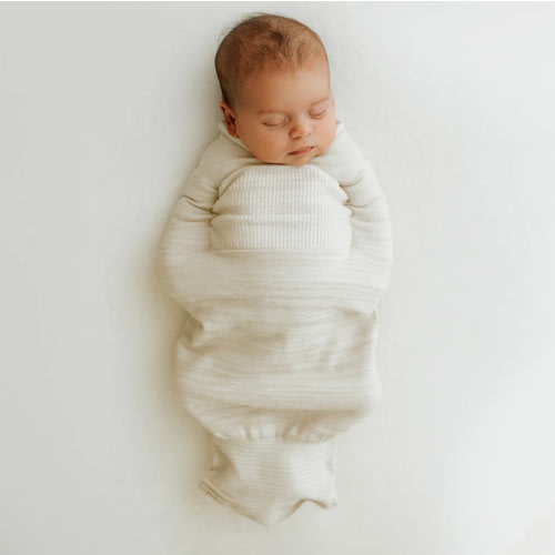 Bamboo Blend Beige Swaddle Sleep Sack - Small (6-12 pounds)
