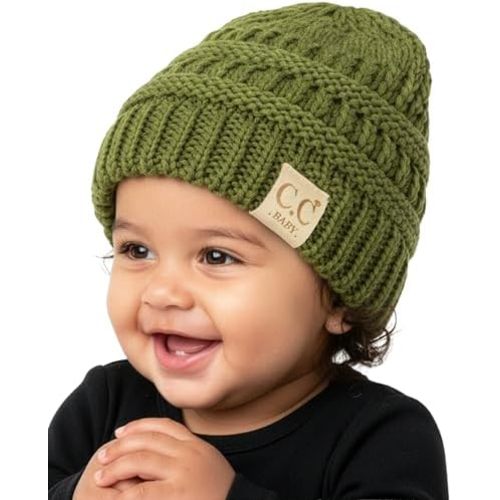 Funky Junque Baby Winter Hat – Cute Newborn Hats, Cozy Warm Infant Beanie, Soft Knit Stocking Stuffer for Babies 0–12 Months